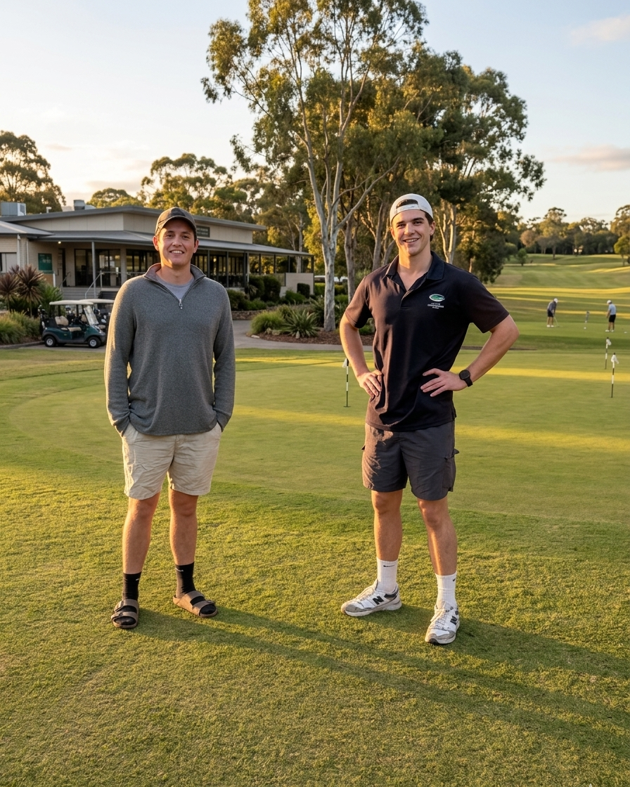 Luke and Sebastian, Divot founders